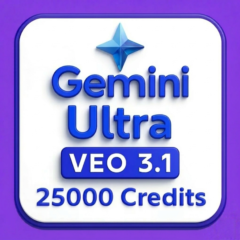 Google Gemini AI Ultra | Veo 3.1 Flow | 25000 кредитов | 20 дней личного доступа
