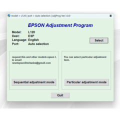 Сброс памперса EPSON AdjProg - L120 L121