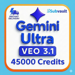 Google Gemini AI Ultra | Veo 3.1 FLOW 45 000 Кредитов | 30 дня Личный аккаунт
