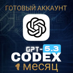 Личный Аккаунт GPT-5 Plus / GPT-5 Pro / GPT-5 Thinking / SORA 2/GPT-5.3-Codex