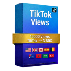 15,000 Просмотры TikTok – Быстрые Качественные Просмотры | Публичные Видео | Без Паро