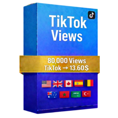 80,000 просмотров видео TikTok + 10,000 БЕСПЛАТНЫХ просмотров Instagram – Качество