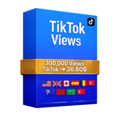 300,000 просмотров видео TikTok + 10,000 БЕСПЛАТНЫХ просмотров Instagram – Качество