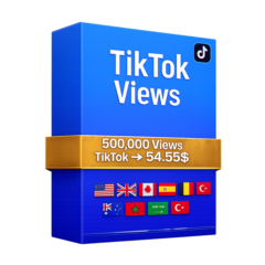 500,000 просмотров видео TikTok + 10,000 БЕСПЛАТНЫХ просмотров Instagram – Качество