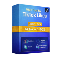 3000 лайков TikTok + 10,000 БЕСПЛАТНЫХ просмотров TikTok – Высокого качества