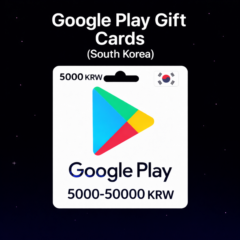 Google Play Gift Cards (Южная Корея) 5 000–50 000 KRW | Коды пополнения
