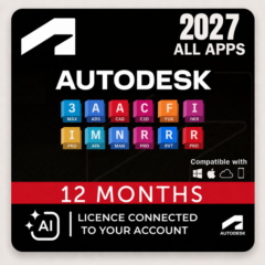 Autodesk Все Приложения 2024–2027 Активация на 12 месяцев
