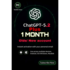 ChatGPT-5 Plus – 1 месяц (старый / новый аккаунт)