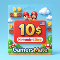Карта оплаты Nintendo Eshop 10$ USD USA