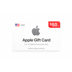 Подарочная карта Apple iTunes USA $50