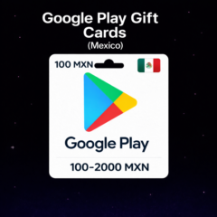 Google Play Gift Cards (Мексика) 100–2000 MXN | Коды пополнения