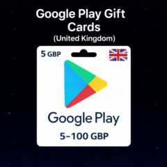 Google Play Gift Cards (Великобритания) 5–100 GBP | Коды пополнения