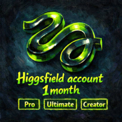 Higgsfield | 1 месяц Аккаунт | Pro | Ultimate | Creator