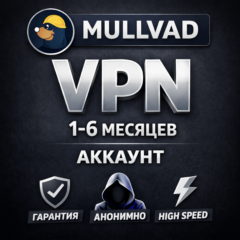 ✅🔥MullvadVPN Premium 1-6 Месяцев  | Аккаунт | Mullvad VPN🔥✅