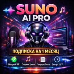 Suno Ai Pro | Подписка на 1 месяц