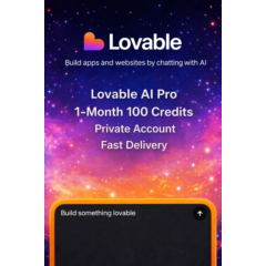 Lovable AI Pro Subscription 1 Month - Private Account