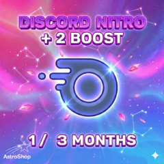 ⚡Discord Nitro 1 / 3 Месяца | Гарантия | Весь мир 🌏