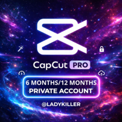 CapCut Pro 6 месяцев 7$ ЛИЧНЫЙ АККАУНТ (ДОБАВИТЬ КОМАНДНЫЙ ДОСТУП)