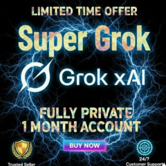 Grok AI | SUPER GROK 4.1 Полностью Приватная 1 Месячная Подписка | Полная Гарантия