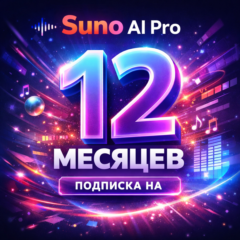 Suno Ai Pro | Подписка на 12 месяцев | Моментально