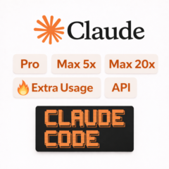🟠 CLAUDE - PRO / MAX 5X / MAX 20X - EXTRA USAGE · API · CLAUDE CODE