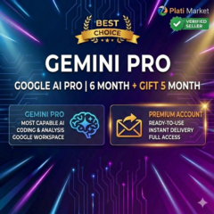 12 | AntiGravity | GEMINI Pro (GOOGLE AI PRO) 2 ТБ Гугл Диска НА ~6МЕСЯЦЕВ + Подарок