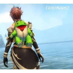 Guild Wars 2 - Зеленый Плюшевый Чехол Для Рюкзака Quaggan | Ключ GLOBAL / REGION FREE