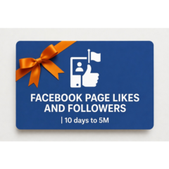 Facebook Page Likes and Followers | 10 days to 5M | Instant Delivery *Read Descriptio