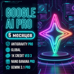 Google AI Pro на 6 месяцев | Gemini 3.1 Pro | Nano Banana