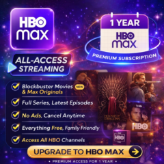 HBO MAX Premium 12 Months Account