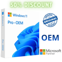 Windows 11 Pro OEM, Online Activation | Warranty Microsoft Partner (50% Discount)