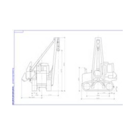 Чертеж Кран - трубоукладчик ТГ-301Я