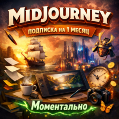 Midjourney | Подписка на 1 месяц | Моментально | Аккаунт