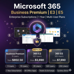 Ключ подписки Microsoft 365 Business E3 E5 Enterprise