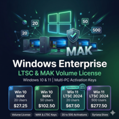 Ключ Windows 10 11 Enterprise LTSC MAK корпоративная лицензия