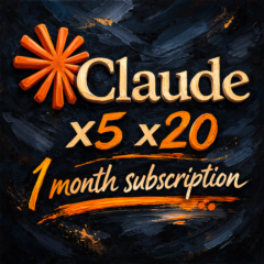 Claude Max | 5x | 20x | 1 месяц | Подписка