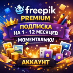 Freepik Premium | Подписка на 1 - 12 месяцев | Моментально | Аккаунт