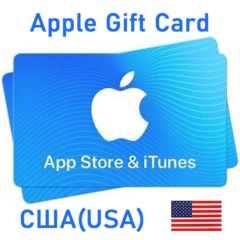 Подарочная карта Apple iTunes App Store США(USD) 2-3-5-10-20-50-100$ НИЗКАЯ ЦЕНА