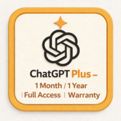 ChatGPT Plus | 1 месяц / 1 год | Полный доступ | Гарантия