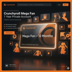 Crunchyroll Mega Fan 12 месяцев | Личный аккаунт | Полная гарантия