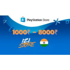☑️ Карта PlayStation (PSN) 1000-8000 INR (Рупии) Индия