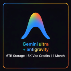 Gemini Ultra + Antigravity – 6 ТБ хранилища | 5000 кредитов Veo | 1 месяц