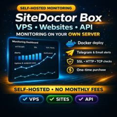 SiteDoctor Box — Мониторинг VPS, сайтов и API на своём сервере