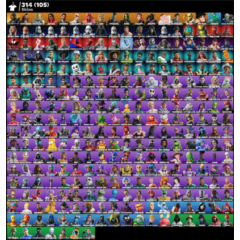 FN (для всех платформ) | 314 скинов (105 платных) | 400 VB | Полный доступ