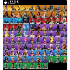 FN | Blue Team Leader  | Travis Scott | Gold Midas | 97 skins (38 paid) | 650 VB