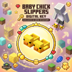 Minecraft Baby Chick Slippers➤Region Free Key➤Java/Bedrock