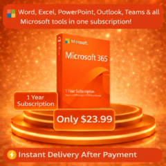 Подписка на Office 365 Pro Plus на 1 год, мгновенная доставка, полный доступ.