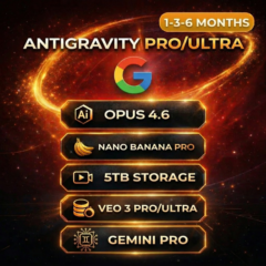 Antigravity Pro 6 месяцев | ГАРАНТИЯ  ⚡ Google AI Pro/Ultra: Gemini, Antigravity, Veo
