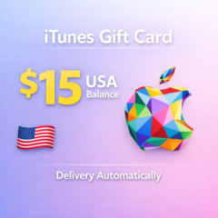 🍎 Apple Gift Card $15 США | App Store iTunes Music Arcade | Только США 🇺🇸 ⚡