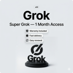 Grok xAI Super Grok — Доступ на 1 месяц | Быстрое обновление аккаунта | Гарантия вклю